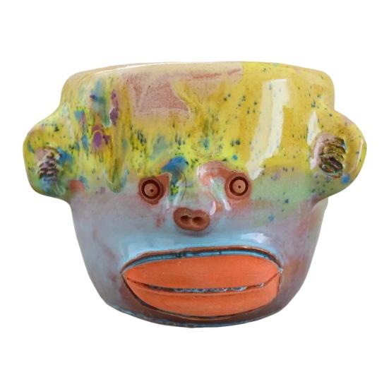 Weird Face Ceramic Mug 350ml Handcrafted Artistic Coffee Cup Decorative Tea Mug Drinkware Gift for Friends Family