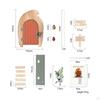 Wooden Fairy Doors Whimsical Door Artisanal Appearance Small Garden for Kids