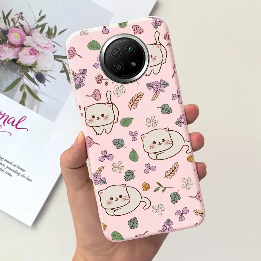 For Xiaomi Redmi Note 9T Note 9 5G Case Fashion Flower Shockproof Silicone Soft Matte Phone Cover For Xiomi Redmi Note 9T Fundas