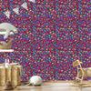 Neon Glitter Hearts Wallpaper Purple, Violet and Red 50x1000