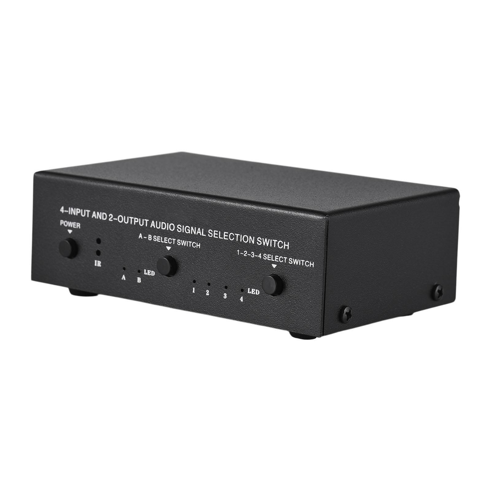 

LYNEPAUAIO RCA аудио видео коммутатор селектор 4 в 2 выхода или 2 в 4 выхода аудио частота сигнала выбор