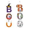Spooky Ghost Pumpkin Halloween BOO Pendant Cartoon Exquisite Boo Hanging Sign Scary Background Hanging Flag Party Favors