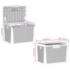 Garden Storage Box Anthracite Grey 125 L PP