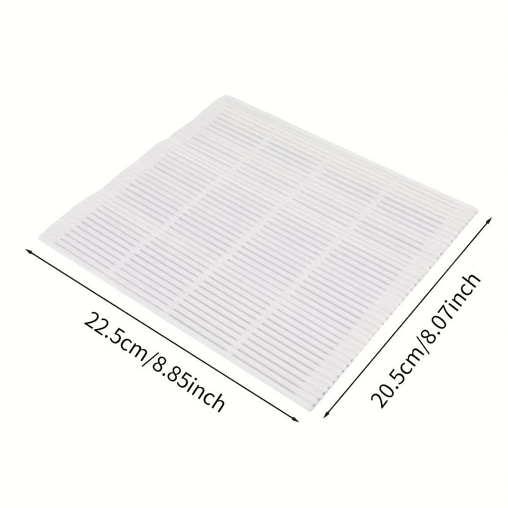 Portable Sushi Roller Mat with Plastic Rice Curtain - White Sushi Making Tool for Home & Picnics, Sushi Making Supplies