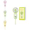 New Macaron Handheld Usb Small Fan Charging Student Gift Desktop Portable Dormitory Small Fan Yellow