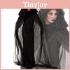 Enchanting Women's Wicked Gothic Witch Dress With Full Length Hooded Cape