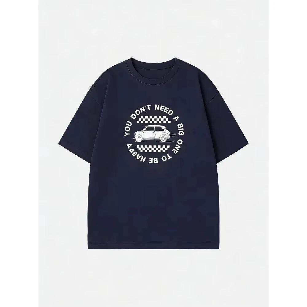 Men's BMW MINI Men's Pure Cotton Short Sleeve 2026 Summer New Product Hot Short Sleeve T-shirt Trendy and Versatile