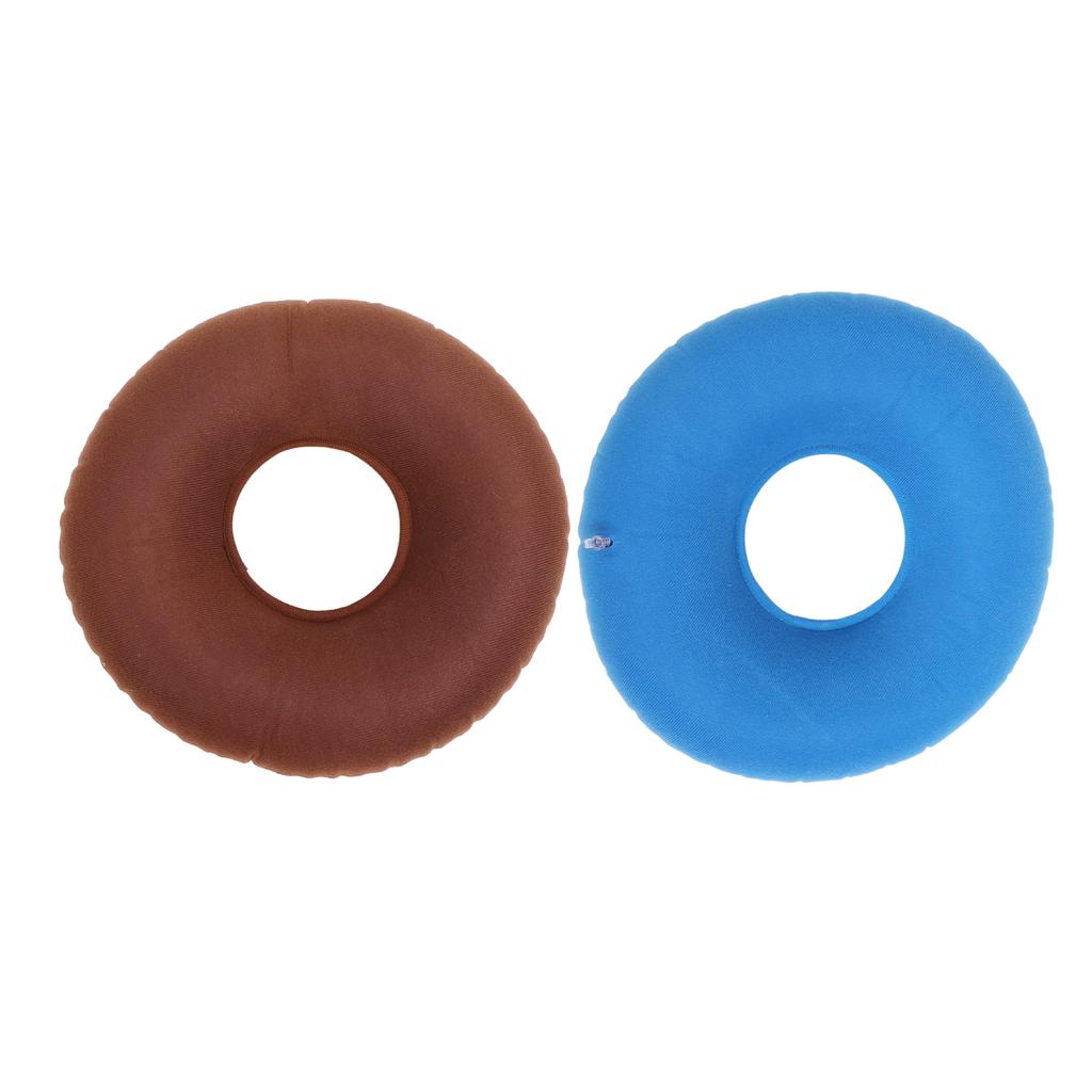 Inflatable Sitting Cushion Round Shape Prevent Bedsore Leakproof Wheelchair Stool Chair Cushion