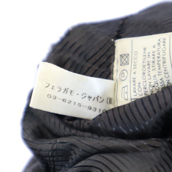 Salvatore Ferragamo Made In Italy Wool Stripe Suit Setup I 42 Gray Women Used