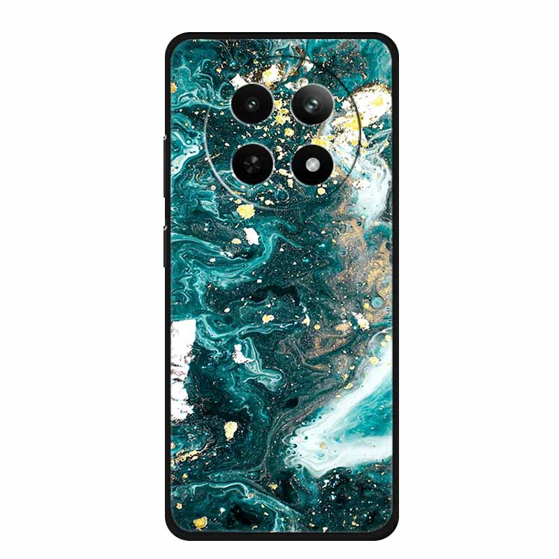 Case For Realme 13 Plus Marble TPU Soft Silicone Back Cover For Realme 13+ Cases Protective Mica Painted Colorful Bumper Capa