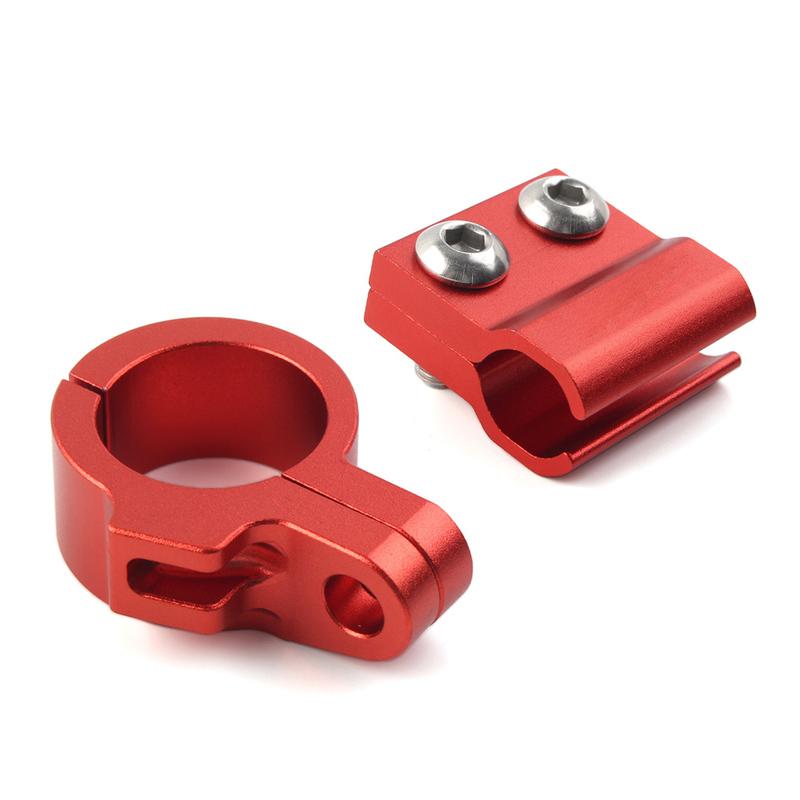 2pcs Motorcycle CNC Front Brake Line Hose Clamp For Honda CR80R CR250R CR125R 1996-2002 CR85R 03-07 CRF150R 2007-
