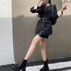 British style women's boots for autumn and winter 2025, new side zipper leather short boots, black versatile thick sole