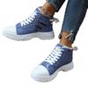 New High-top Women's Shoes with Thick-soled Height-increasing Casual Sports Shoes In Large Sizes