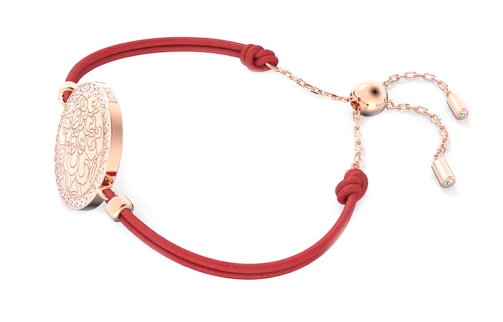 Swarovski Metal Bracelets Unisex Red/Black 5615189