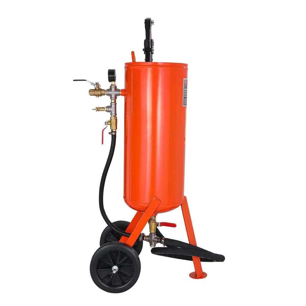 Sableuse Lourde de 10 Gallons 60-110 PSI avec 2 Buses & Tuyau de 7,5 pieds