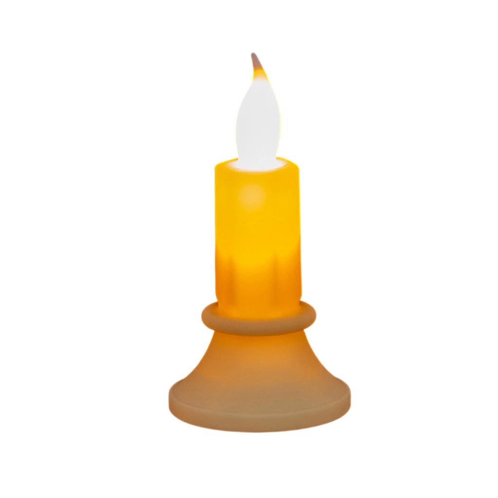 12-Pack Halloween LED Flameless Candles with Realistic Flame Effect for Party Decor
