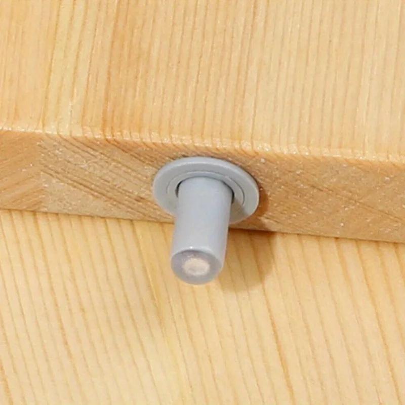 10 Stück Graue Schrankfanghaken Weiße Dämpferpuffer Für Türstopper Küchenschrank Leise Schublade Soft-Close Möbelbeschläge