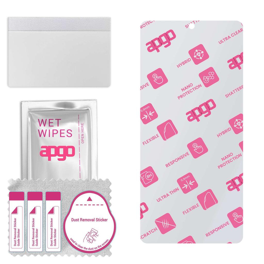 apgo Vetro Protettivo Ibrido Ultra-Trasparente compatibile con Google Pixel 7, vetro nano flessibile, ottimo sostituto del vetro temperato, resistente ai graffi,