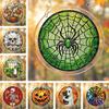 Quebra-cabeça Acrílico de Halloween Suncatcher Pendurado na Janela 7,87 Polegadas Suncatcher Decoração de Janela Ornamento Ideal