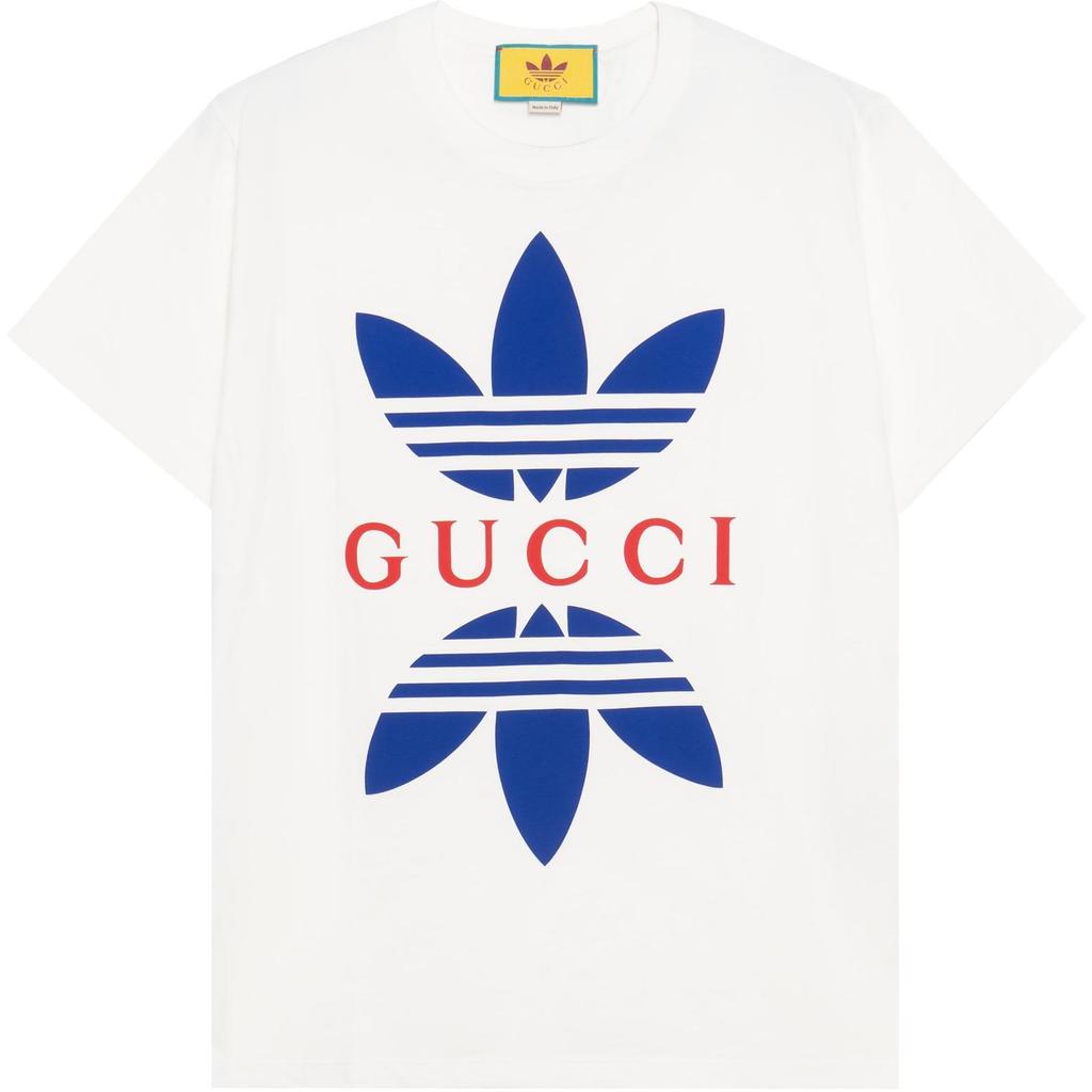 GUCCI X Adidas Cotton Jersey T Shirt 548334-XJEMJ-9280