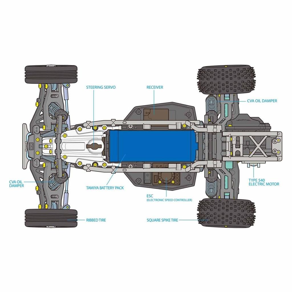 Tamiya 1/10 Electric RC Car Fighter Nexgen Series No.741 DT-04 Chassis Radio Control