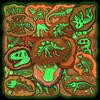 20 Luminous Dinosaur Fossil Glow-in-the-Dark Stickers: Retro Ammonite, Ancient Skeletons, Waterproof Decorative Journal Set