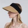 Summer Outdoor Sun Hat With Wide Brim Breathable Straw For Women Beach Casual