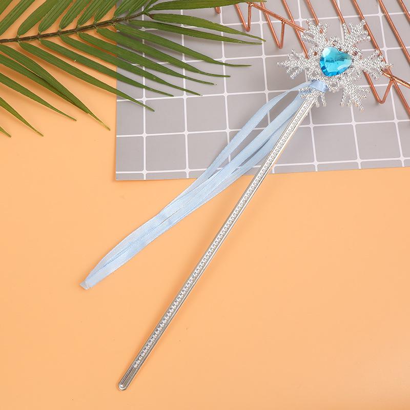Princess Snowflake Crown & Wand Set for Girls' Parties