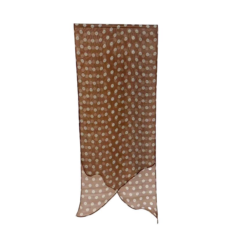 NINA SOLOR Polka Dot Mulberry Silk Scarf
