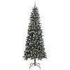 Artificial Christmas Tree with 300 LEDs and Stand Green 240 cm