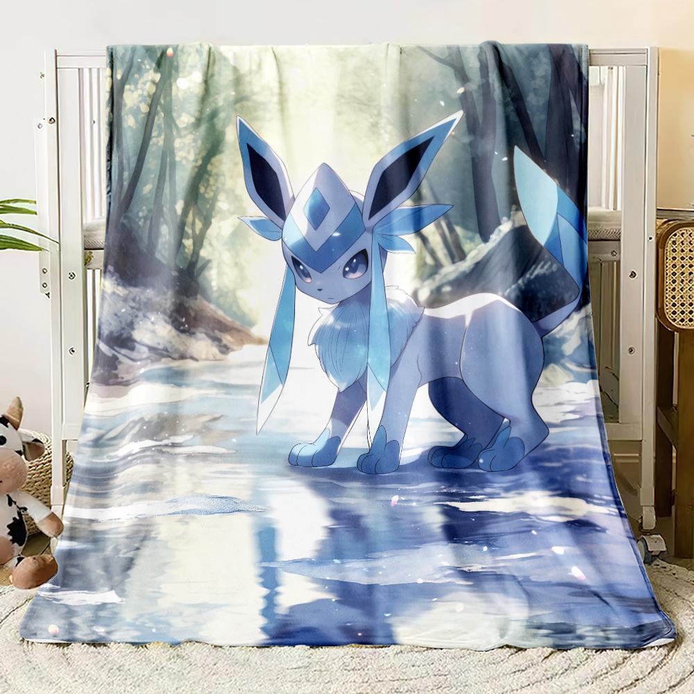 Pok É Mon Motiv Bedruckte Flanelldecke für Schlafzimmer, Wohnzimmer, Sofadecken, Büros, Mittagspausen, Picknicks,