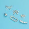 Geometry Bowknot Pendant Necklace Sweet Cool Clavicle Chain Necklace Jewelry