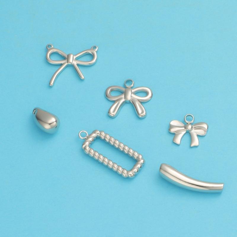 Geometry Bowknot Pendant Necklace Sweet Cool Clavicle Chain Necklace Jewelry