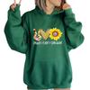 Autumn And Winter Peace Love Sunshine Letter Pattern Printing Back Collar Velvet Hooded Sweater Women