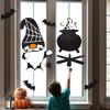 Window Vibrant Halloween Decorations With Enchanting Witch Hat And Skull Themes Bride