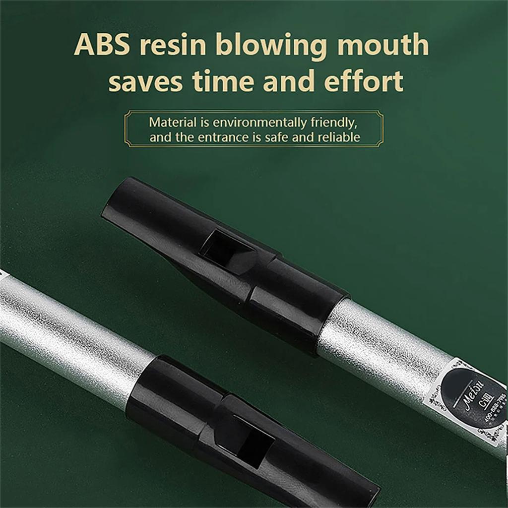 Portable Irish Whistle Flute C/D Key Ireland Tin Penny Whistle 6 Hole Flute Traditional Musical Instruments Durable