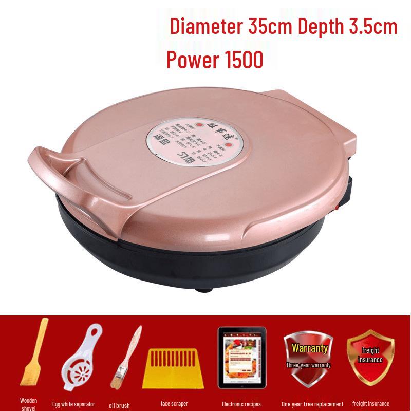 40CM Large Electric Griddle: Double-Sided Non-Stick Crepe & Pancake Pan for Home or Commercial Use