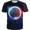T-shirt Estiva da Uomo in Poliestere 3D Asciugatura Rapida Traspirante Manica Corta T-shirt Casual Colore Tie Dye T-shirt Estiva