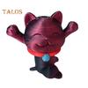 3D Printed Telescopic Cat Figurine Mini Fortune Cat Figure Simulated Animal Model Toy Home Office Bookshelf Desktop Decoration Ornament