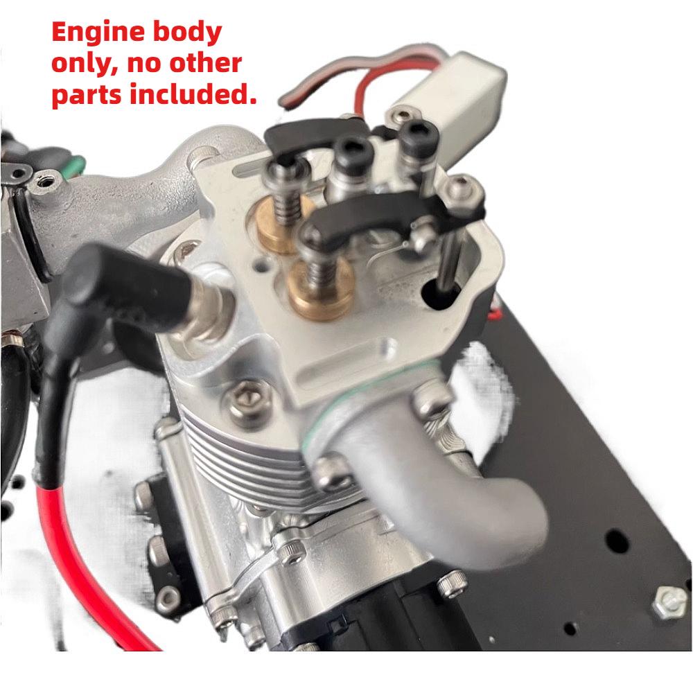 GS Micro Four Stroke 8cc Hybrid Internal Combustion Engine Model Single Lever Pushrod Engine Model Aircraft Metal Engine Model
