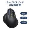 Sanwa Supply Ergonomic Mouse Wireless All Buttons Quiet Tendonitis Prevention Blue LED 5 Buttons MA-EWBS513BK