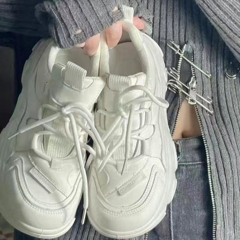 Trendy Spring and Autumn New All-Match Thick Bottom Increased Leisure Sneaker Children