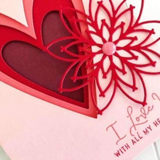 Çiçek Metal Kesme Ölür DIY Scrapbooking Kabartma Kağıt Kartları Albümü Stencil