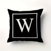 Minimalist Letter Pillow Cover Single Alphabet Print Cushion Case Personalized Initial Decor Pillow for Home  Dorm