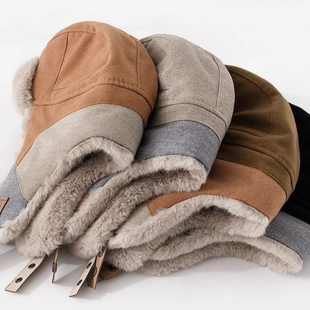 Lei Feng Hat  Horseback Riding Warm Ear Protecting Hat Cold Proof and Windproof Hat Northeast Hat New Korean Style Fashionable Products