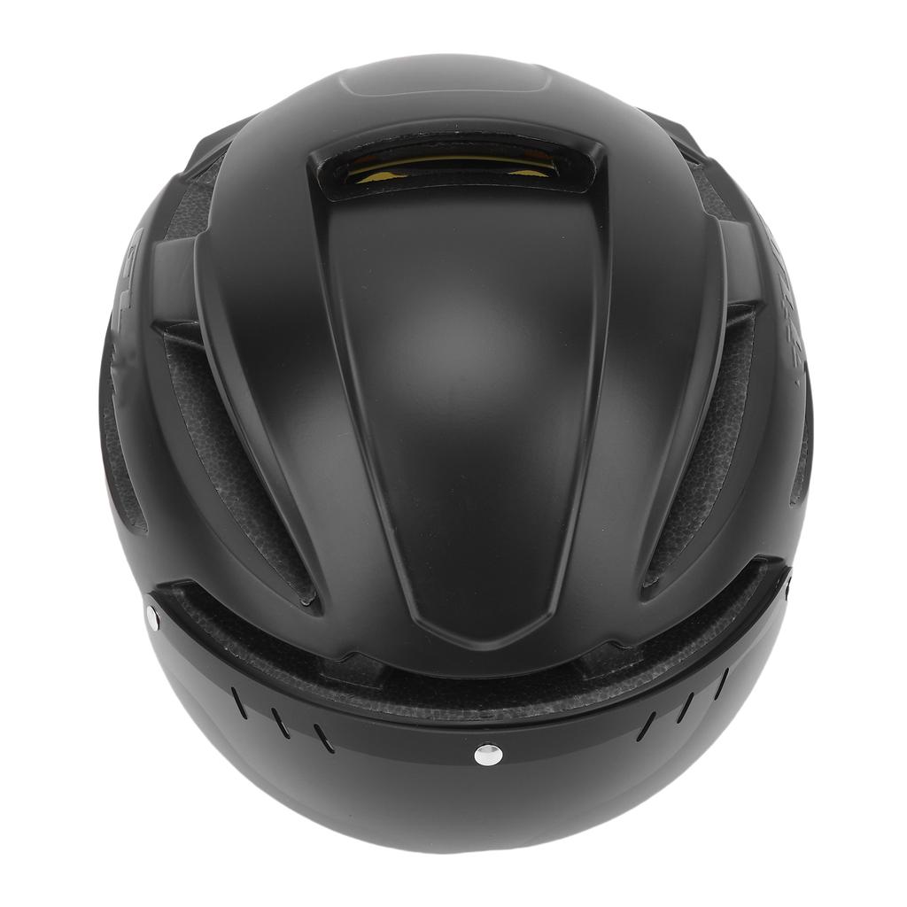 Cycling Helmet MIPS Technology Bike Helmet with LED Light Goggles for Mountain Road Bike Black