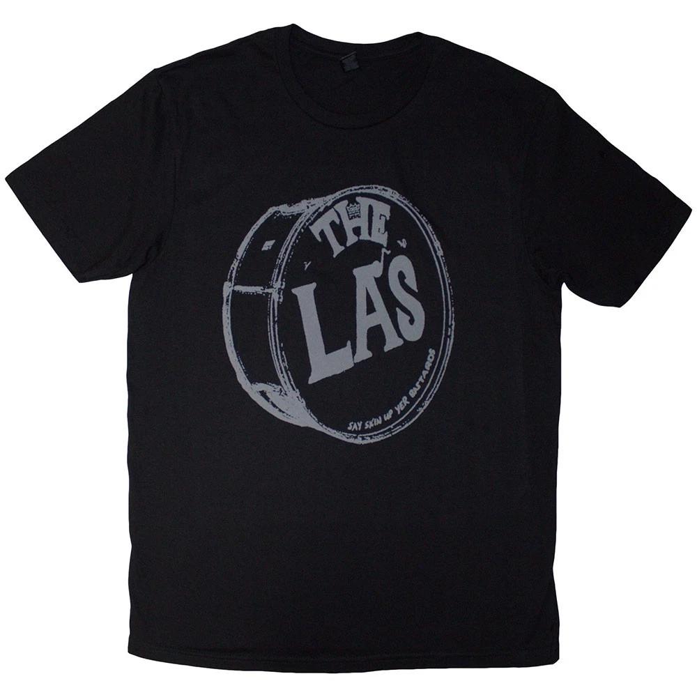 The Las Grey Drum Head Logo Licensed Tshirt Unisexs L