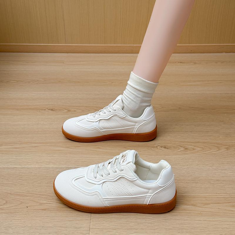 Spring Autumn Comfortable Vulcanized Shoes Fashionable New Round Toe Thick Sole Anti Slip Casual Sports Shoes For Women