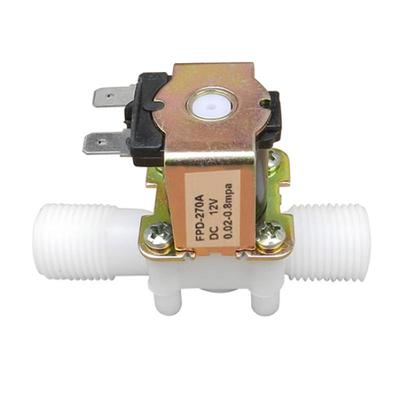 Válvula solenóide elétrica magnética N/C de 1/2 polegada 12V Interruptor de fluxo de entrada de ar e água