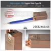 Meiersenli 25x32x60mm Carbon Brush with Copper Rivet & Semi-Copper Graphite
